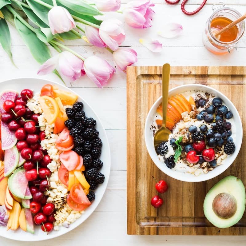 Photo of beautifully
          arranged food